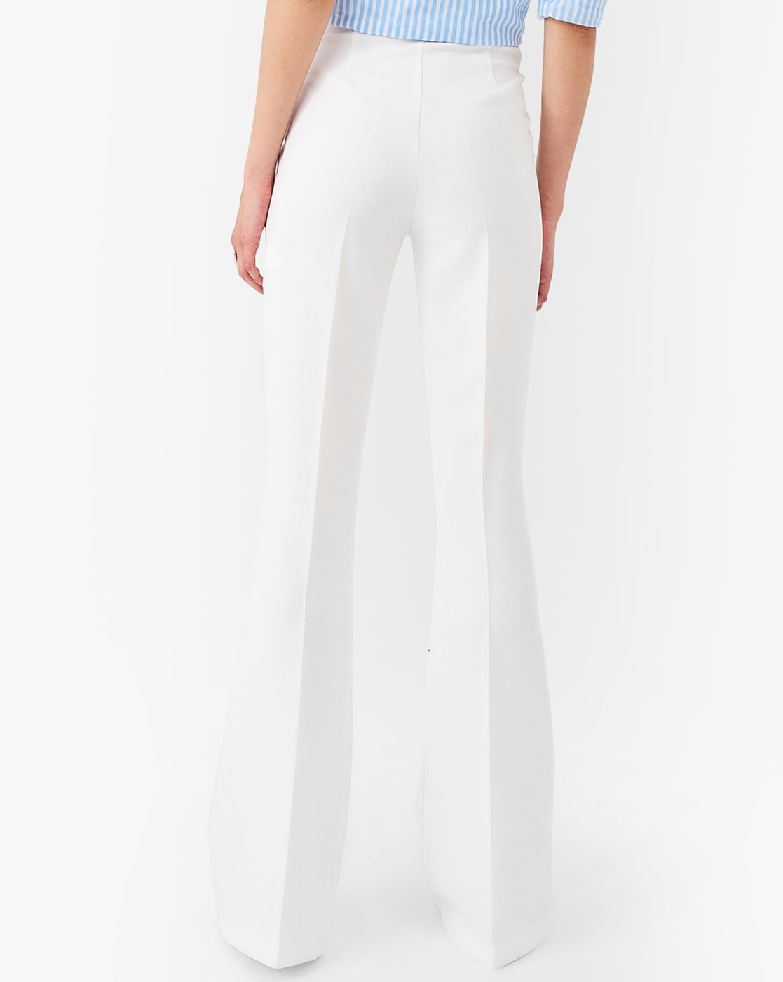 Bell Bottom Pants In White
