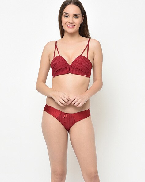 Buy Maroon Lingerie Sets for Women by Da Intimo Online