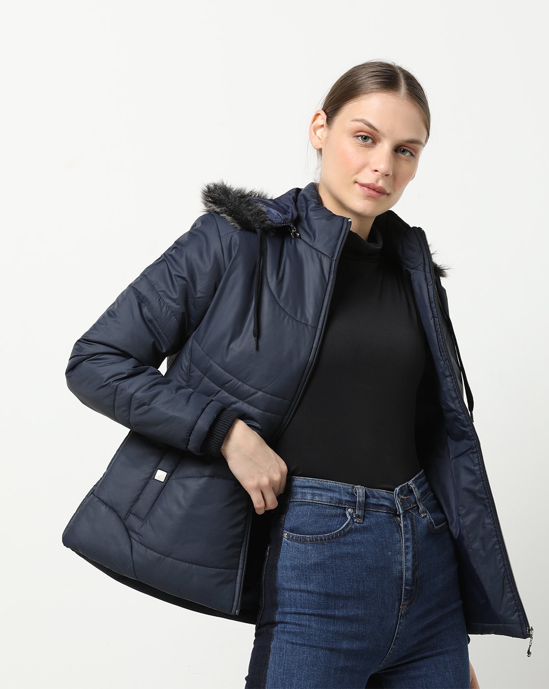 Tanu Recommends : FORT COLLINS Quilted Jacket with Detachable Fur-Lined Hood