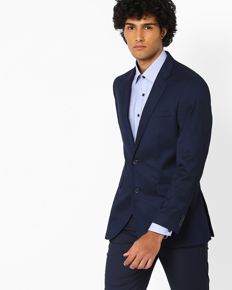 Hartley Cotton Stretch Blue Blazer