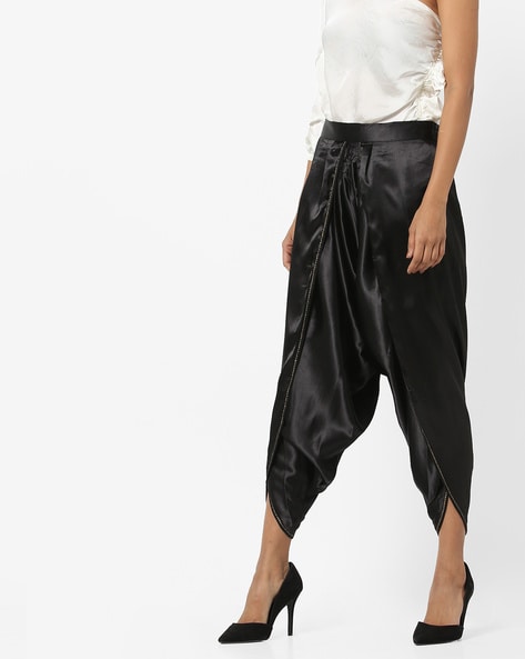 Elasticated Dhoti Pants with Embroidery Price in India