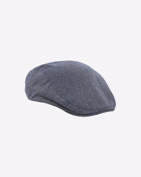 denim flat cap