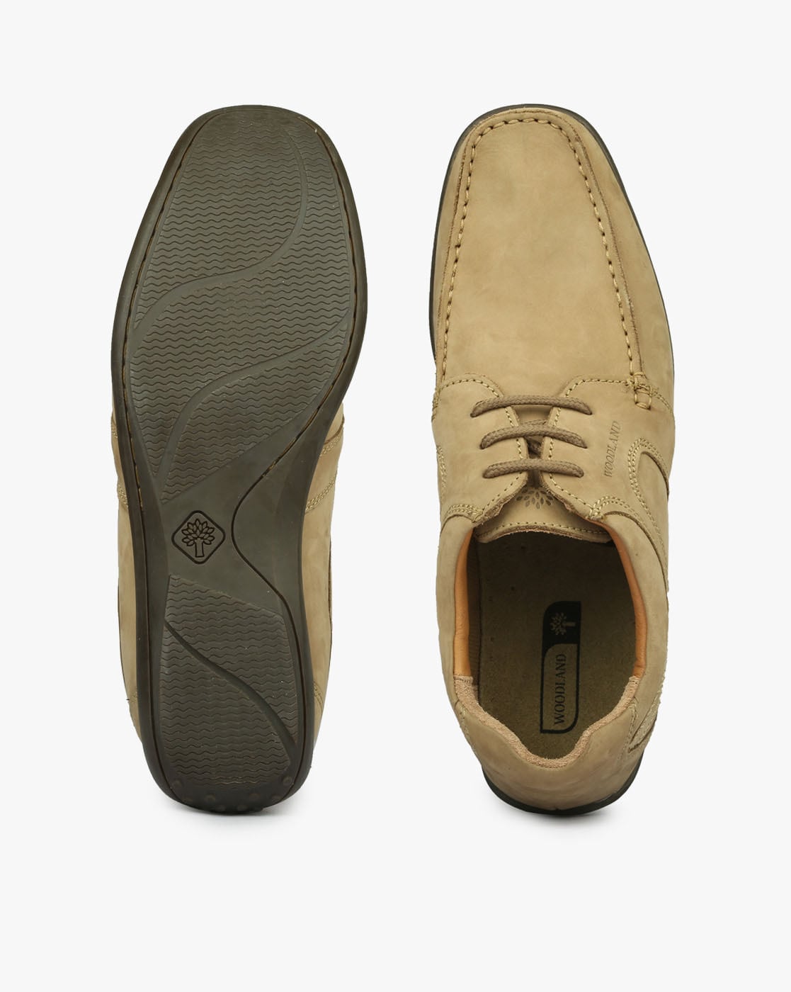 woodland khaki casual loafers