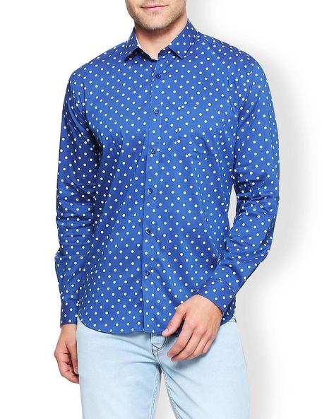 van heusen polka dot shirt