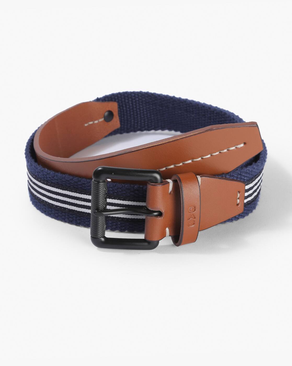 blue braided belt