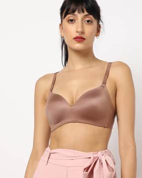 Seamless Lightly-Padded T-shirt Bra-image-14