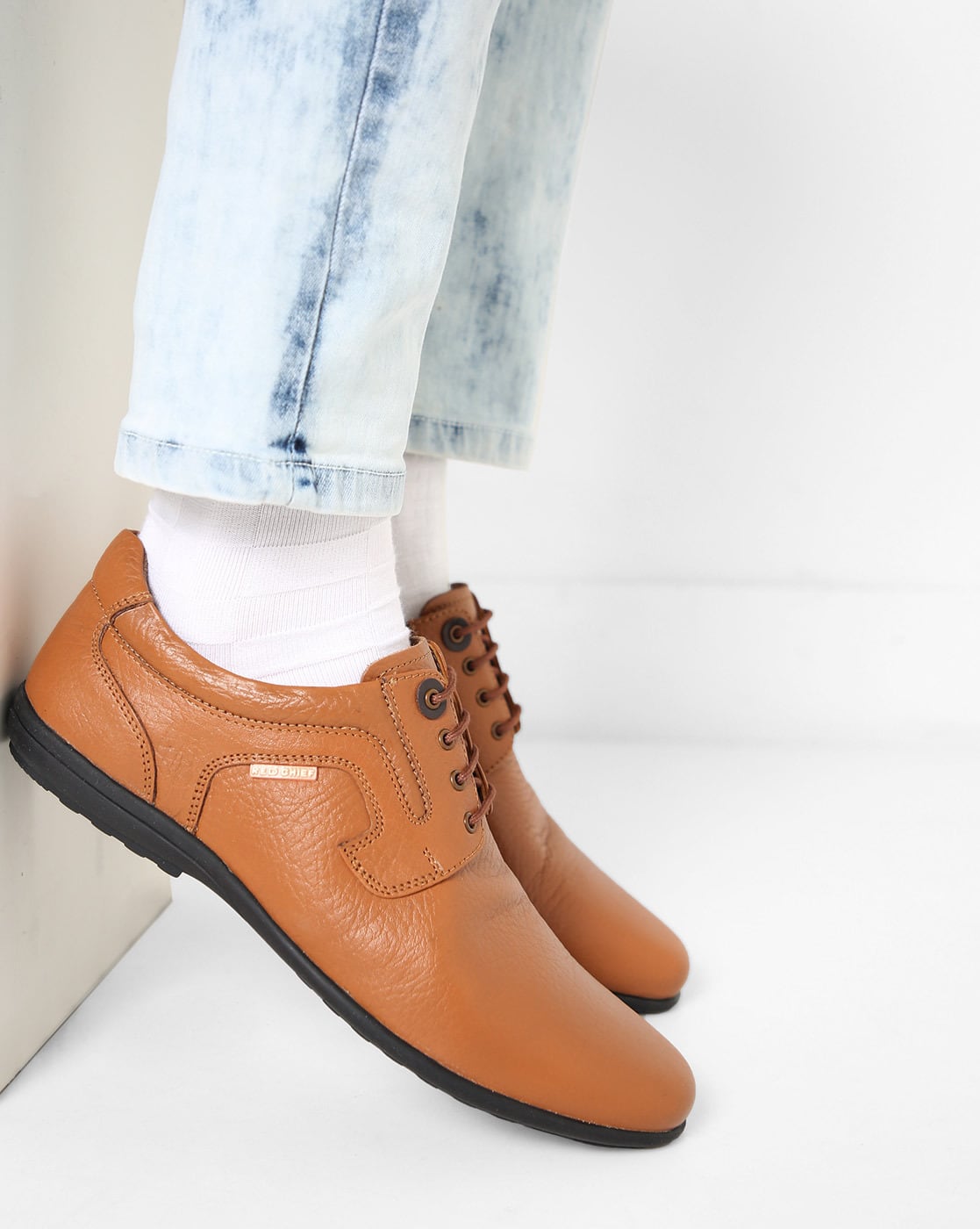 Buy Brown Formal Shoes for Men by RED 