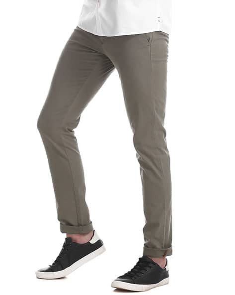 Slim Fit Trousers with Insert Pockets (Image - 2)