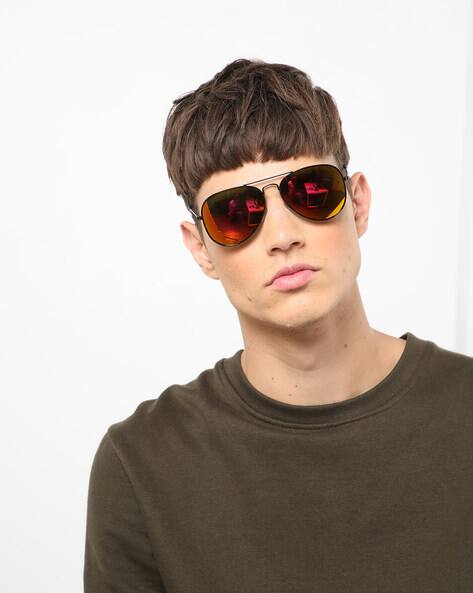 UV-Protected Reflective Aviators