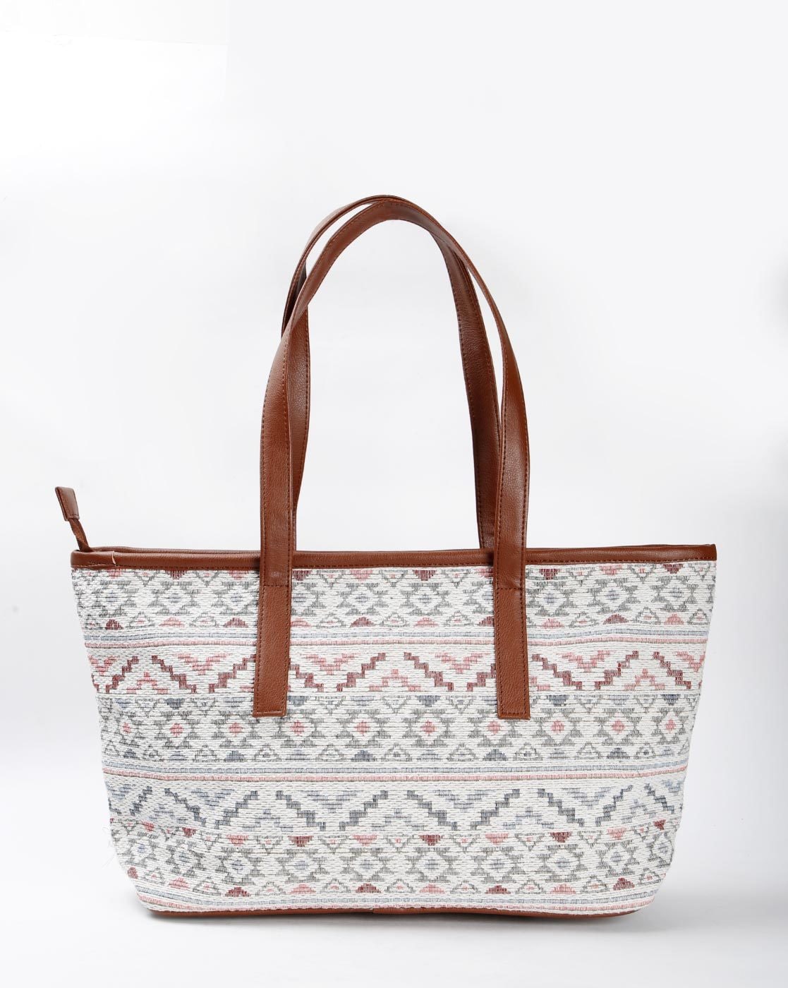 geometric print bag