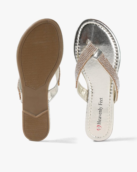 Heavenly feet hot sale silver sandals