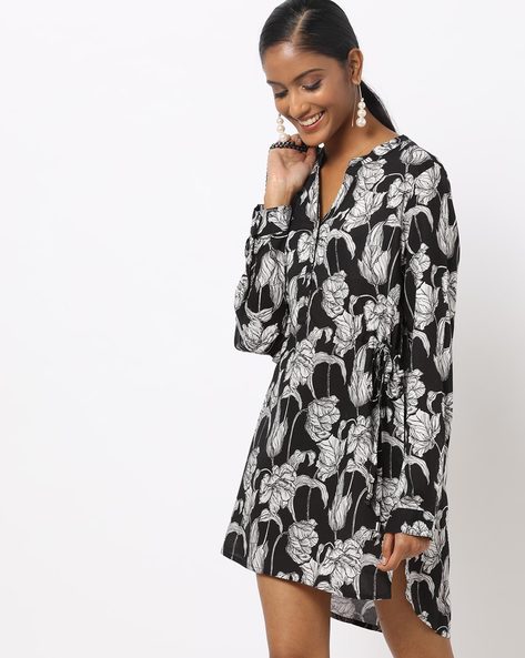 floral print tunic dress