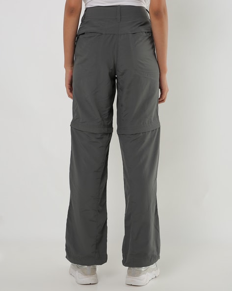 Mid-Rise Cargo Pants with Panels