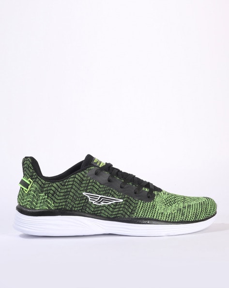 red tape men's green running shoes