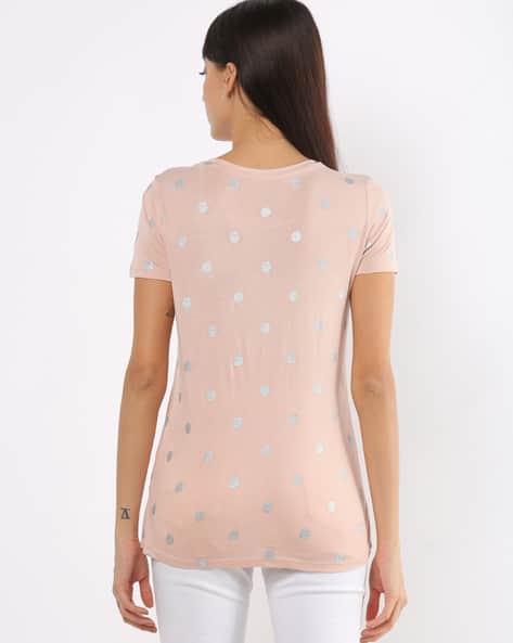 Polka-Dot Crew-Neck T-shirt (Image - 2)