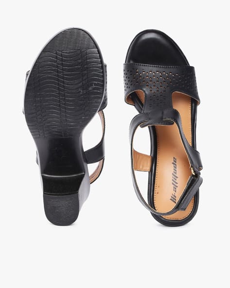 Chunky Heeled Sandals with Ankle Strap (Image - 2)