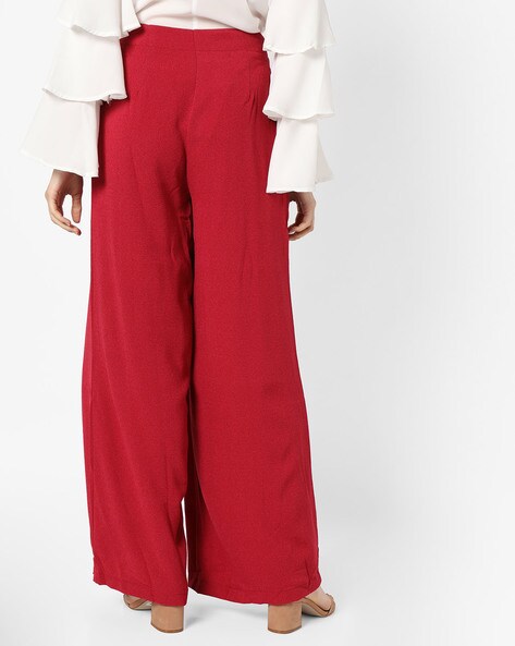 Buy Vero Moda Red Regular Fit Pants for Women's Online @ Tata CLiQ