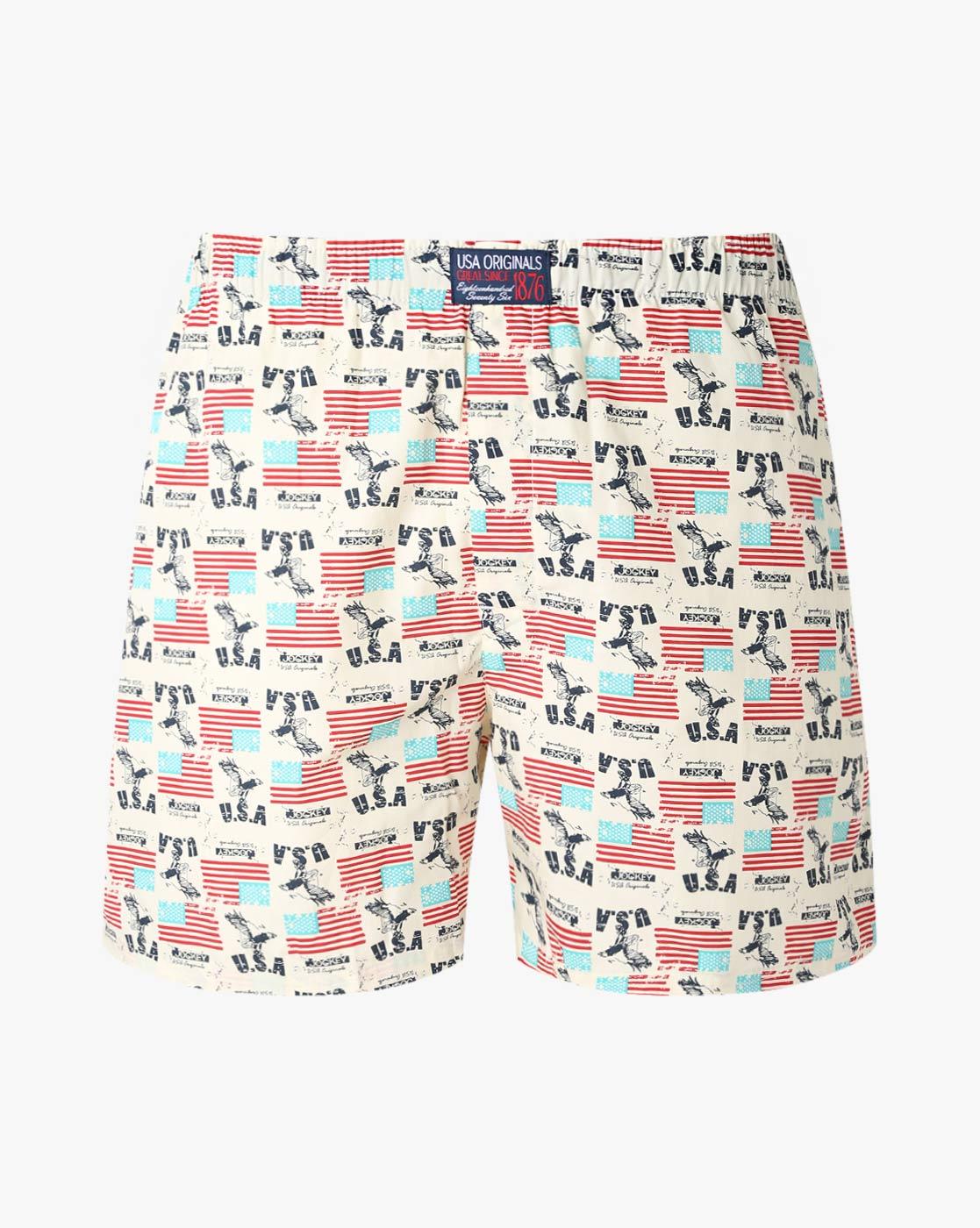 jockey usa originals printed boxer shorts