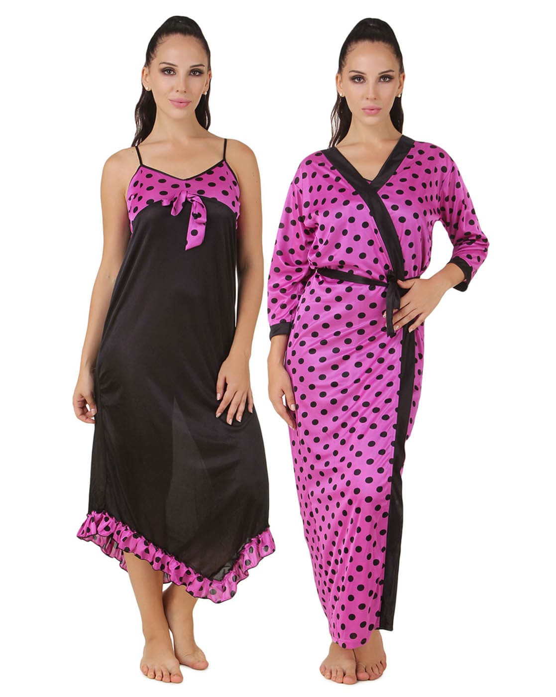 Buy Baby Pink Nightshirts&Nighties for Women by FASENSE Online | Ajio.com