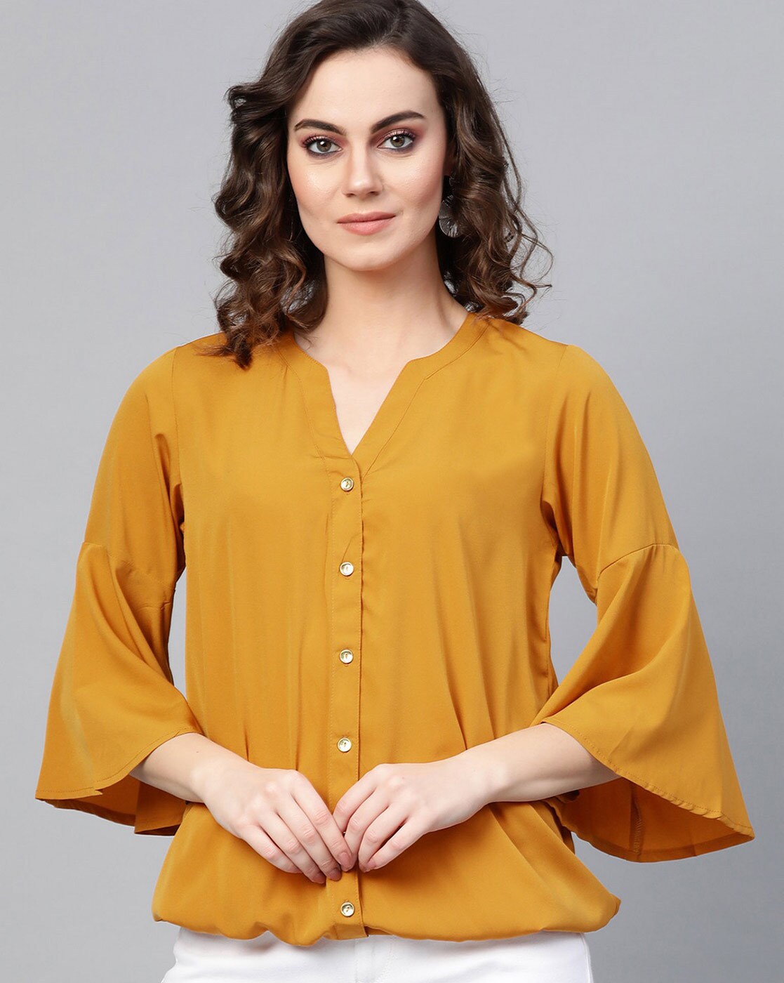 Buy Yellow Tops for Women by Besiva Online