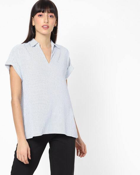 tommy hilfiger striped shirt womens