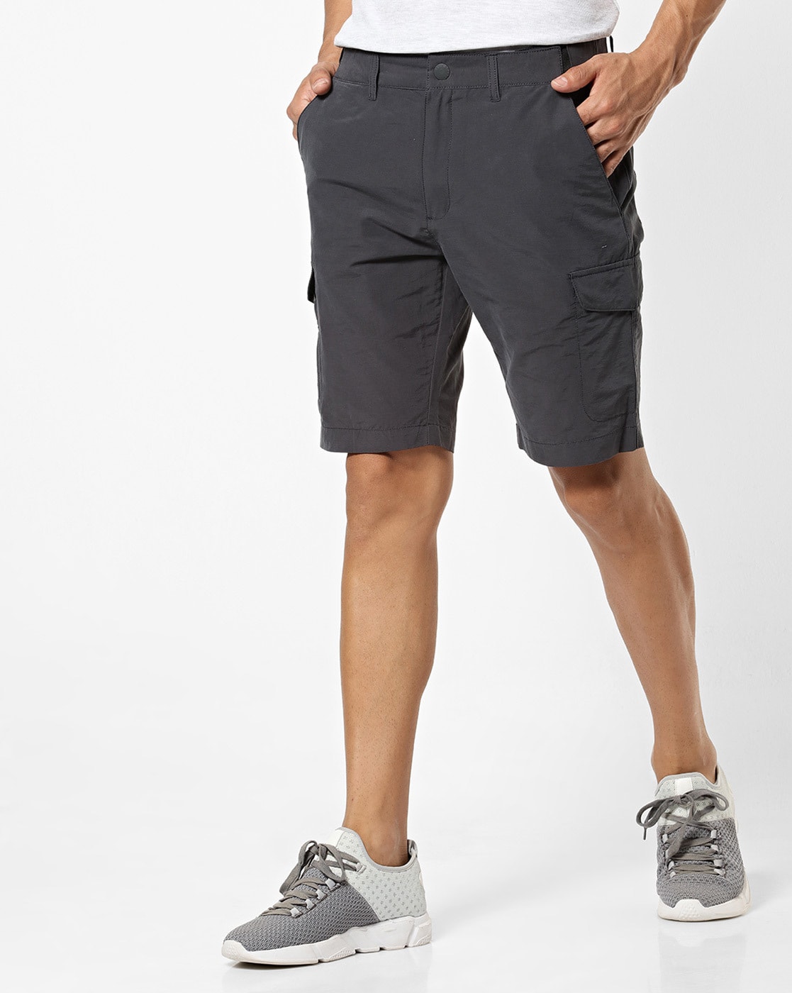 dark grey cargo shorts