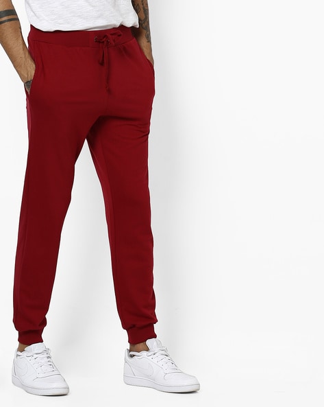 Red fila online joggers