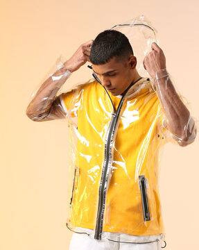 translucent rain jacket