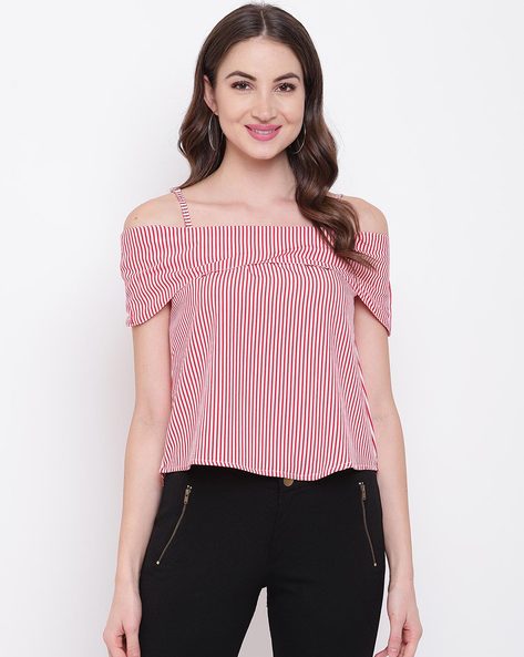 Striped Off-Shoulder Top