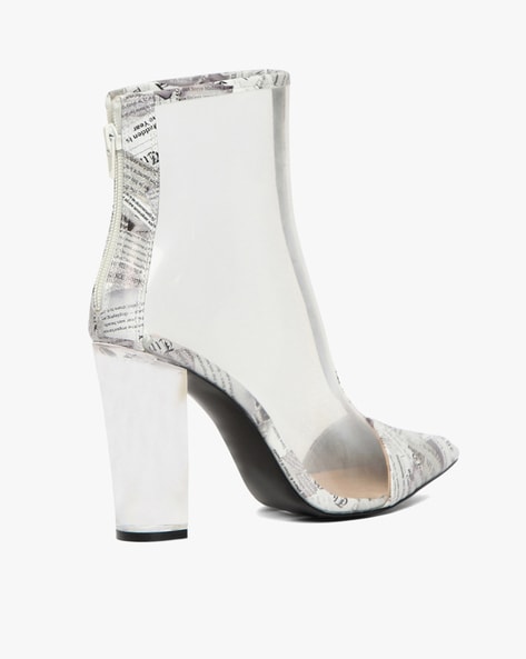 Steve madden 2025 clear boots