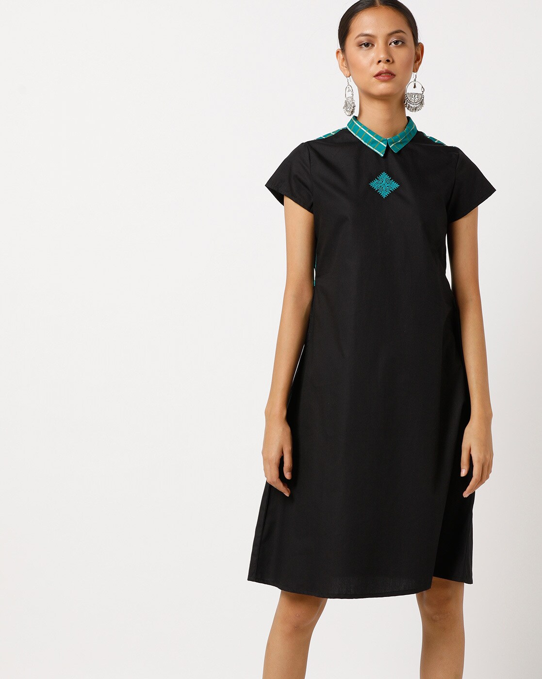 ajio black dress