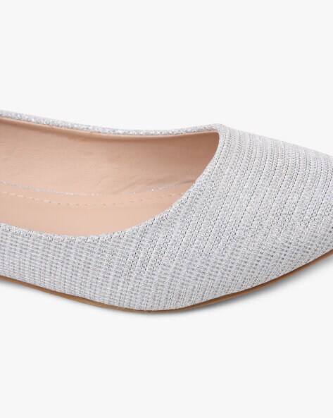 silver flat shoes wide fit