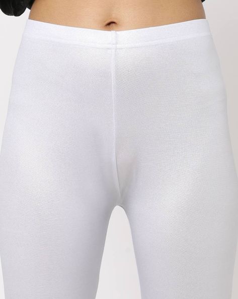 Buy Silver Leggings for Women by De Moza Online | Ajio.com