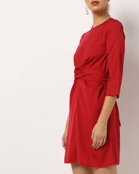 red shift dress
