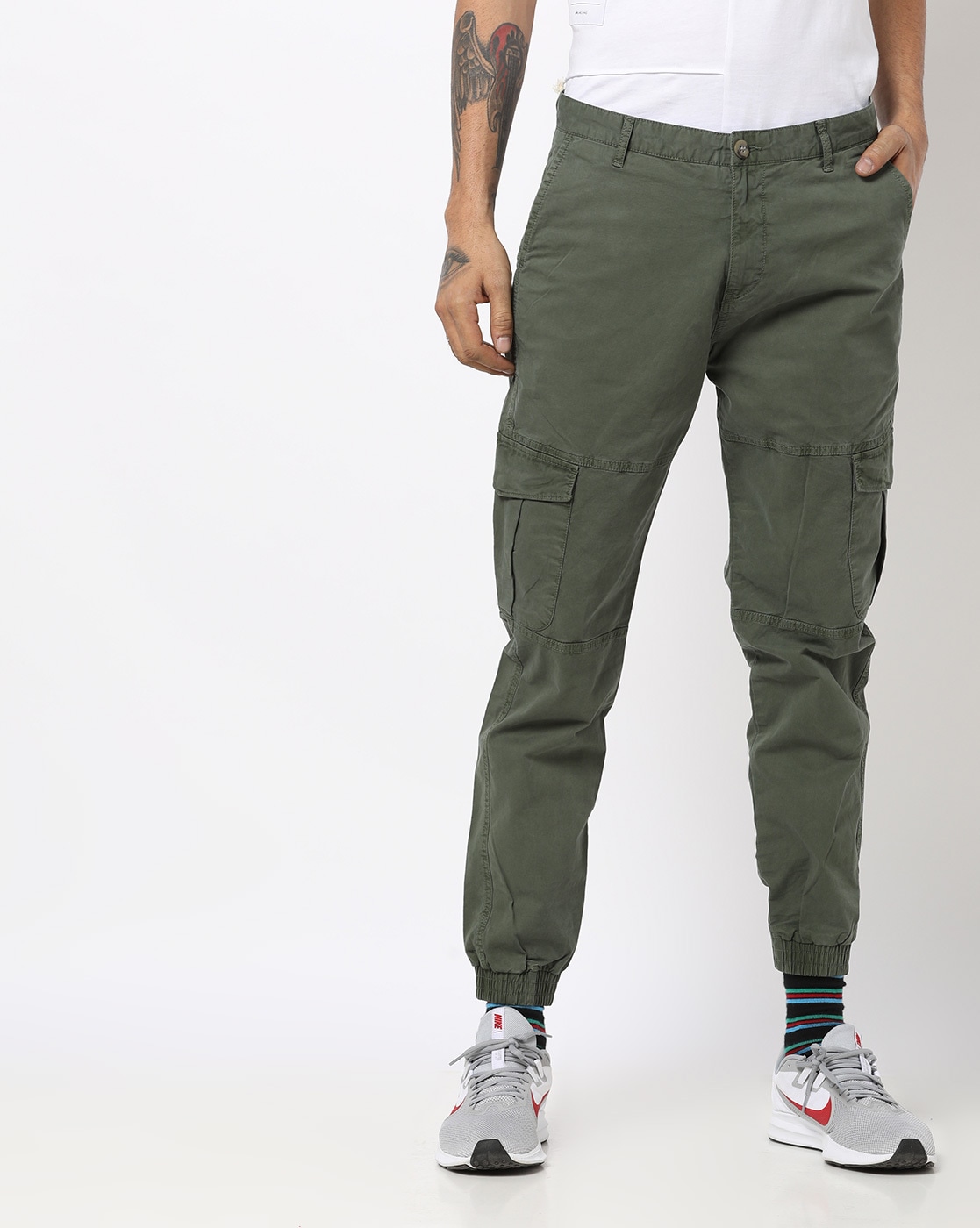 U.S. POLO ASSN. Loose fit Cargo Pants in Olive | ABOUT YOU