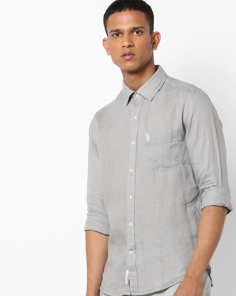 us polo assn linen shirts