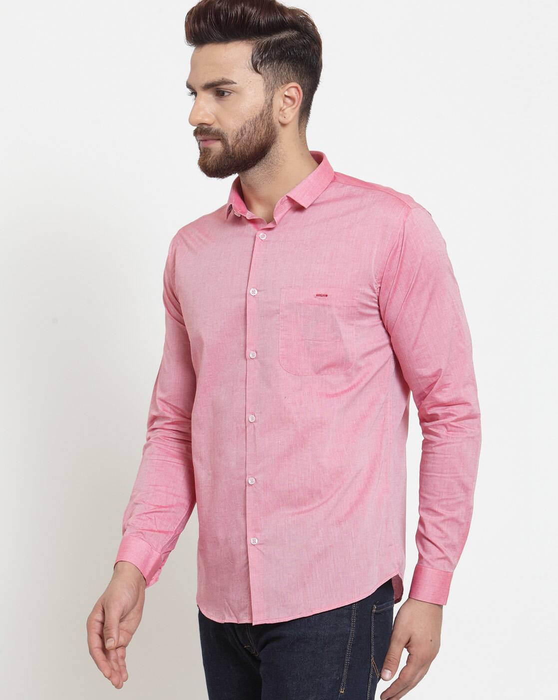 Buy Pink Shirts for Men by MONTEIL 