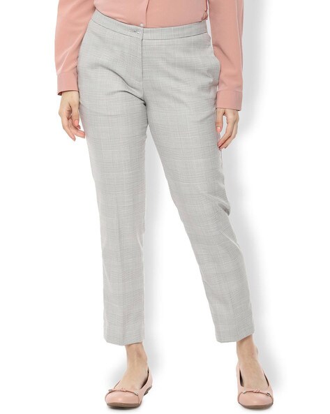 Buy Grey Trousers & Pants for Women by VAN HEUSEN Online