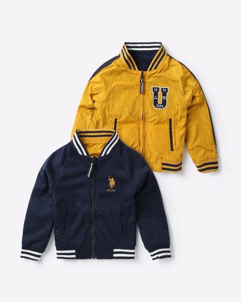 U.s Polo Assn Kids Yellow Winter Jacket - Buy U.s Polo Assn Kids Yellow  Winter Jacket online in India