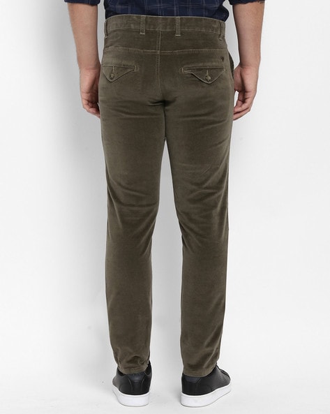 Oalirro Army Green Corduroy Pants Men Thermal Pants Men Casual Trousers -  Walmart.com