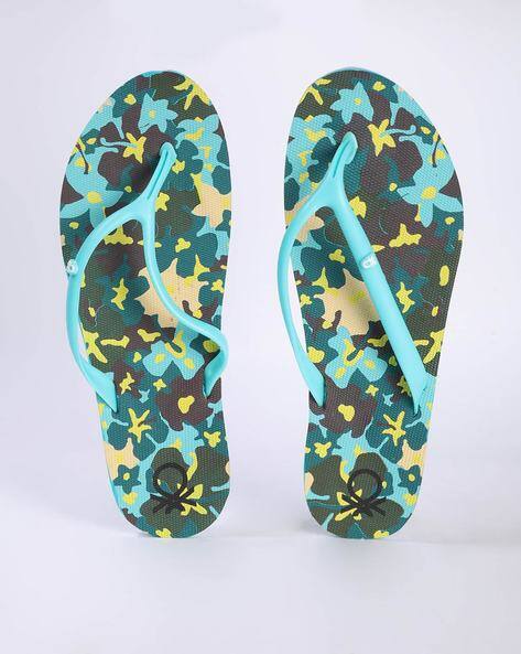 womens teal flip flops