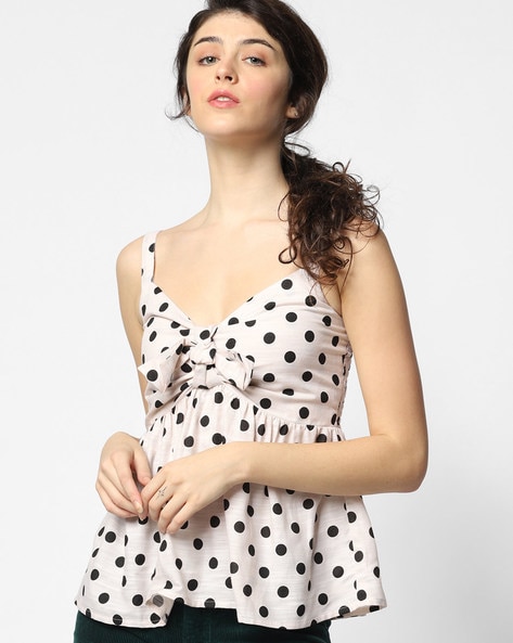 polka dot peplum