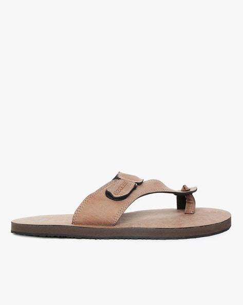 Buy CATWALK Brown Leather Buckle Womens Casual Sandals | Shoppers Stop