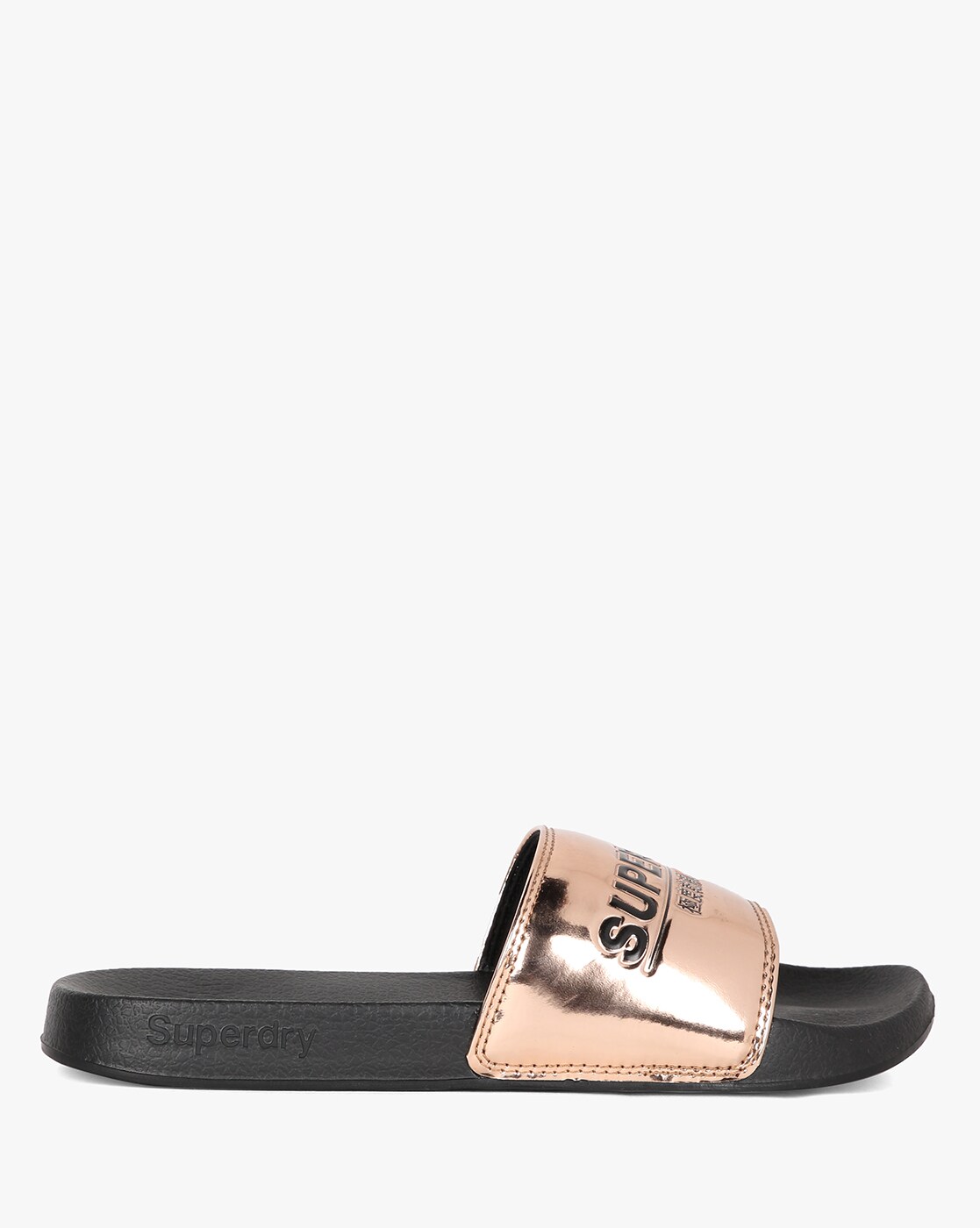 Superdry rose gold discount sliders