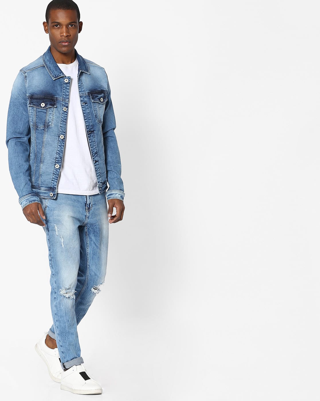 Buy Killer Lightly Washed Denim Jacket Online | Ajio.com