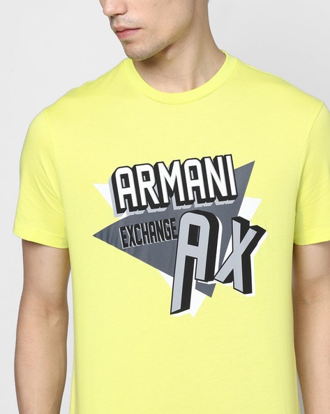 yellow armani t shirt