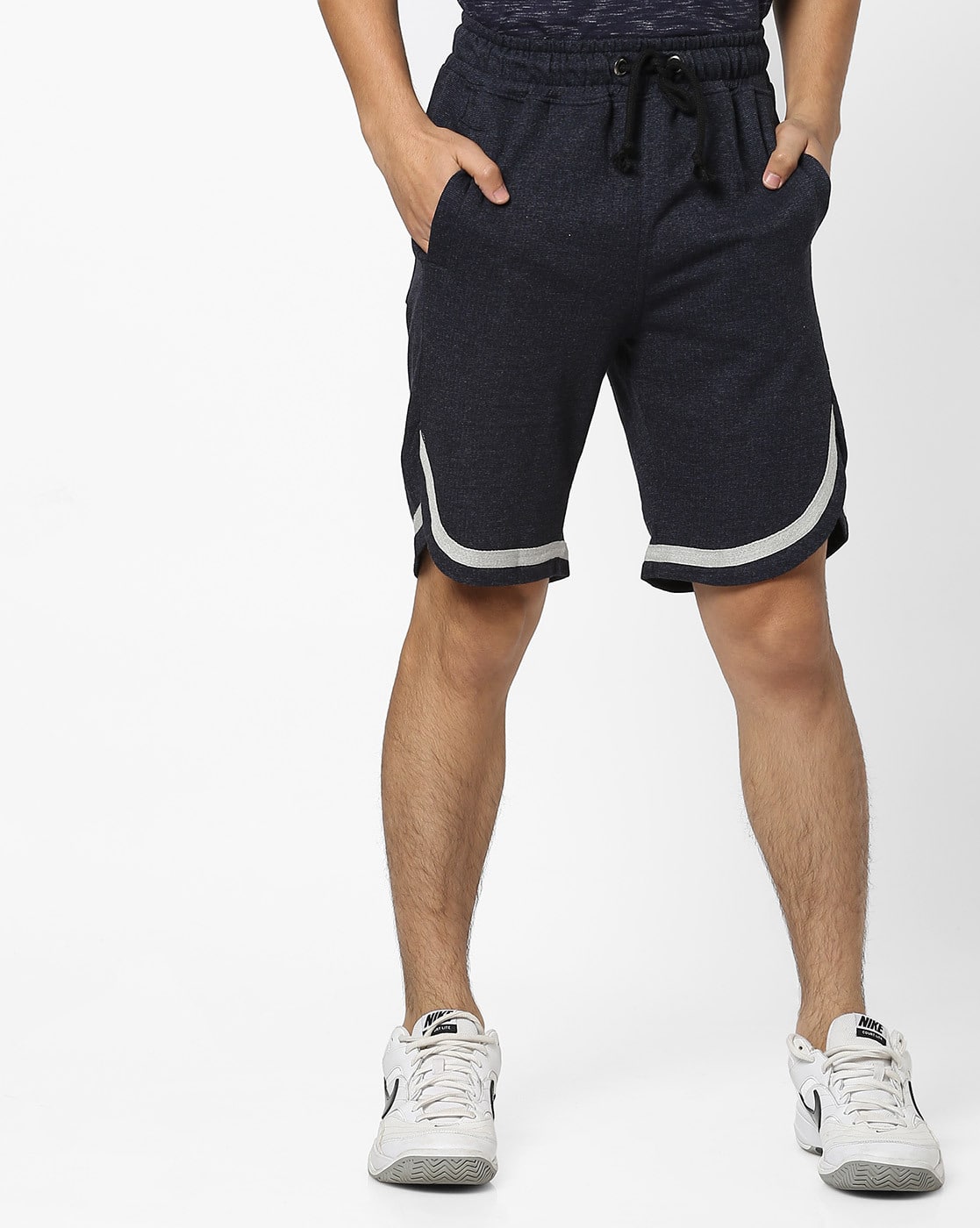 Buy Navy Blue Shorts \u0026 3/4ths for Men 