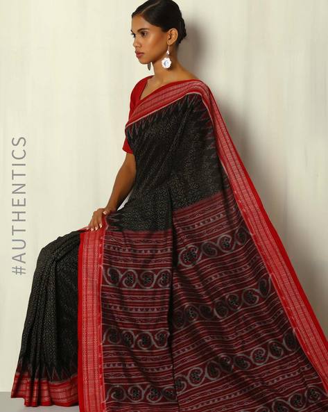 Buy Black Sarees for Women by Indie 