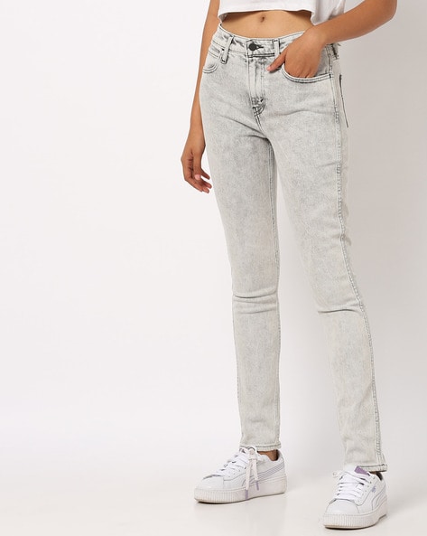 levi's grey skinny jeans