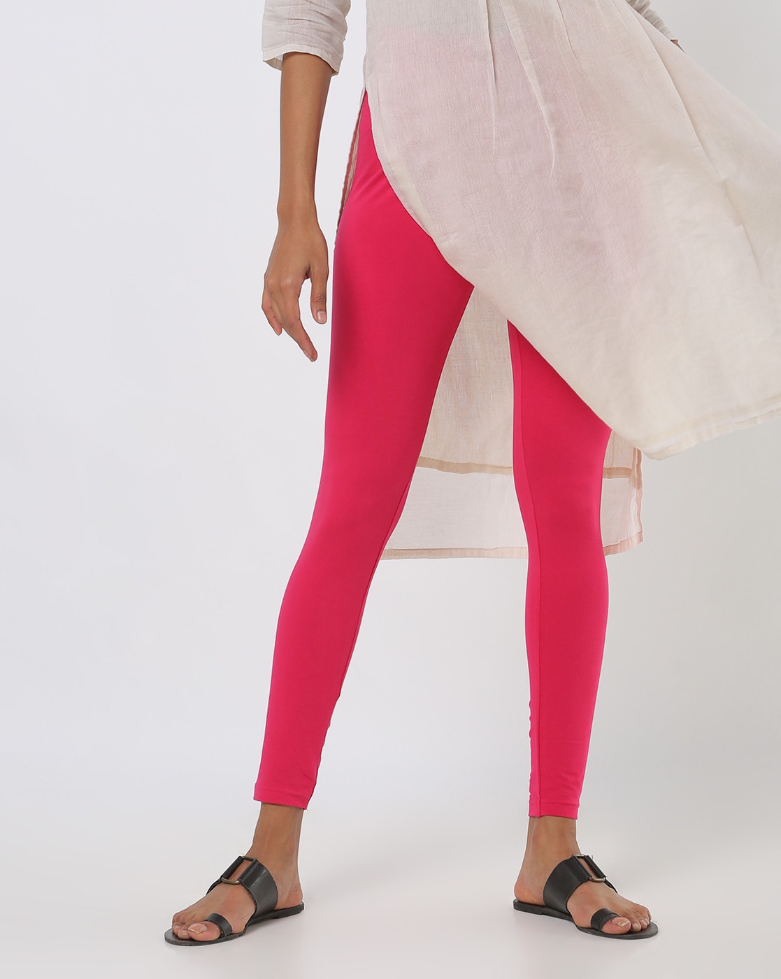 Mid-Rise Leggings with Elasticated Waistband